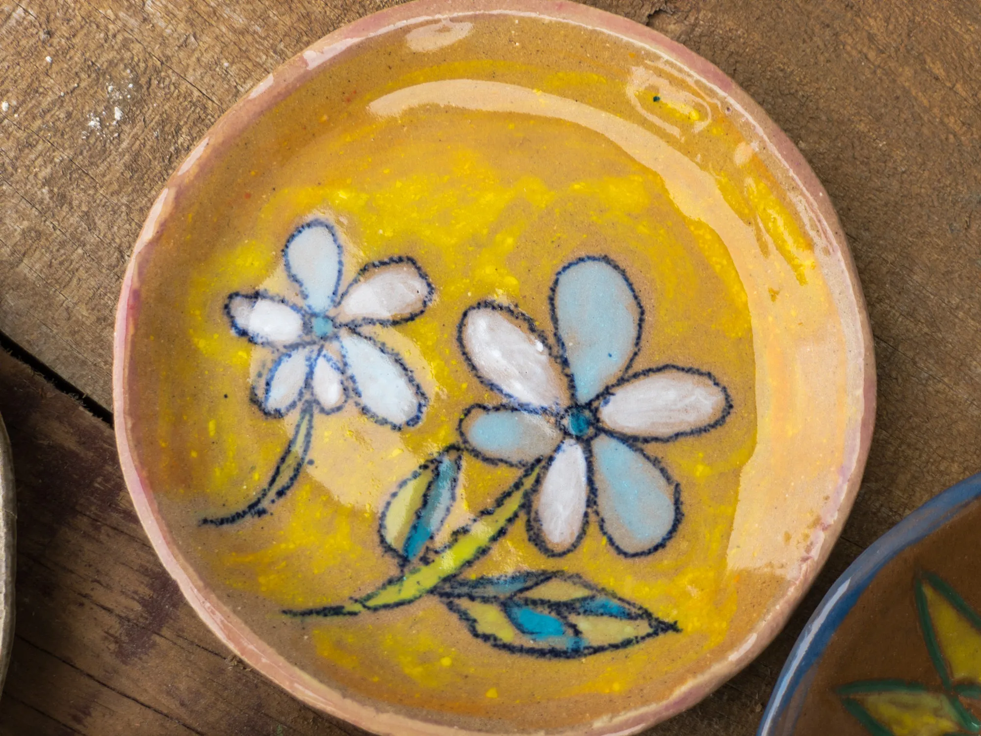 yellow small plate